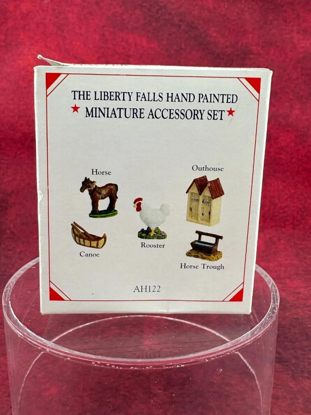 THE LIBERTY FALLS HAND PAINTED MINIATURE ACCESORY SET AH 122